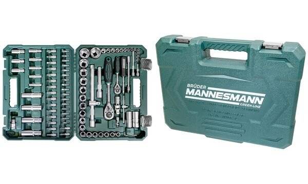 BRÜDER MANNESMANN Steckschlüssel-Satz 1/4" + 1/2", 94-teilig-1