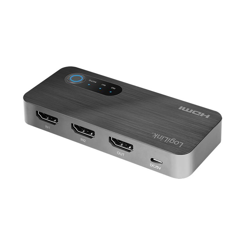 LogiLink HDMI-Switch, 2x1-Port, 8K/60 Hz, HDCP, HDR, VRR, CEC-1