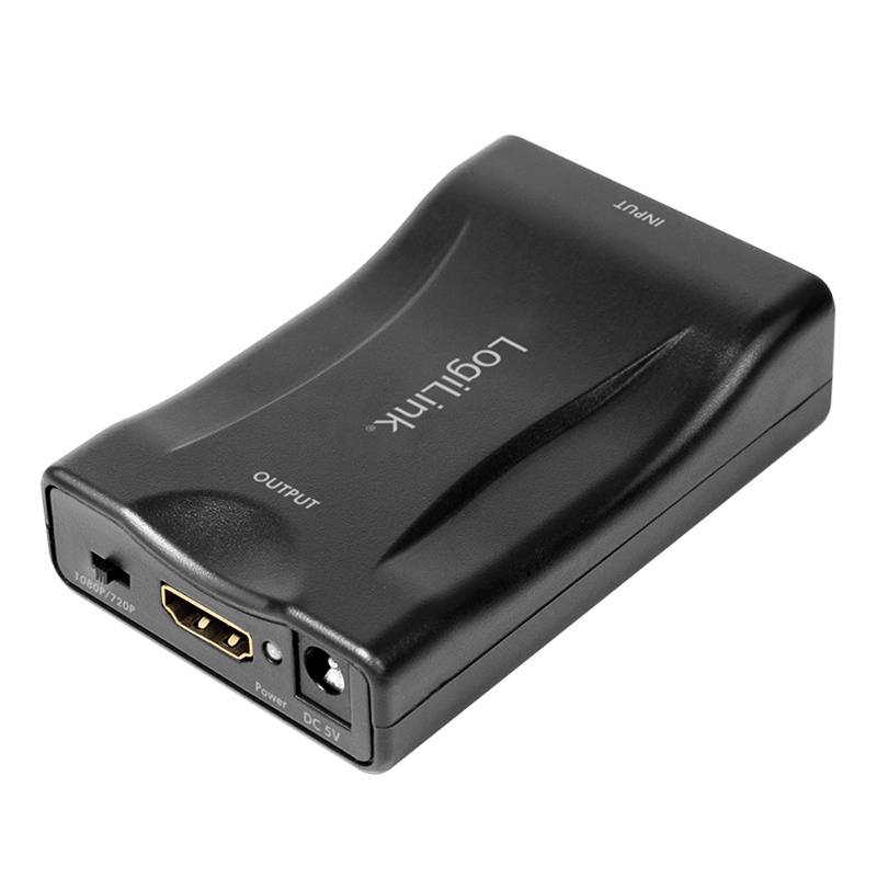 Logilink Video converter, Scart/F to HDMI-A/F, 1080p, black Kabel & Adapter-1