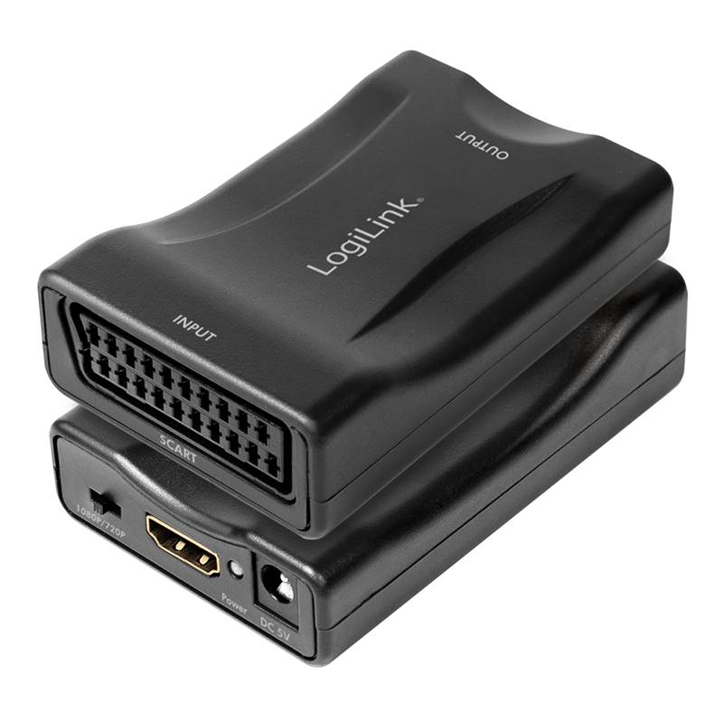 Logilink Video converter, Scart/F to HDMI-A/F, 1080p, black Kabel & Adapter-2