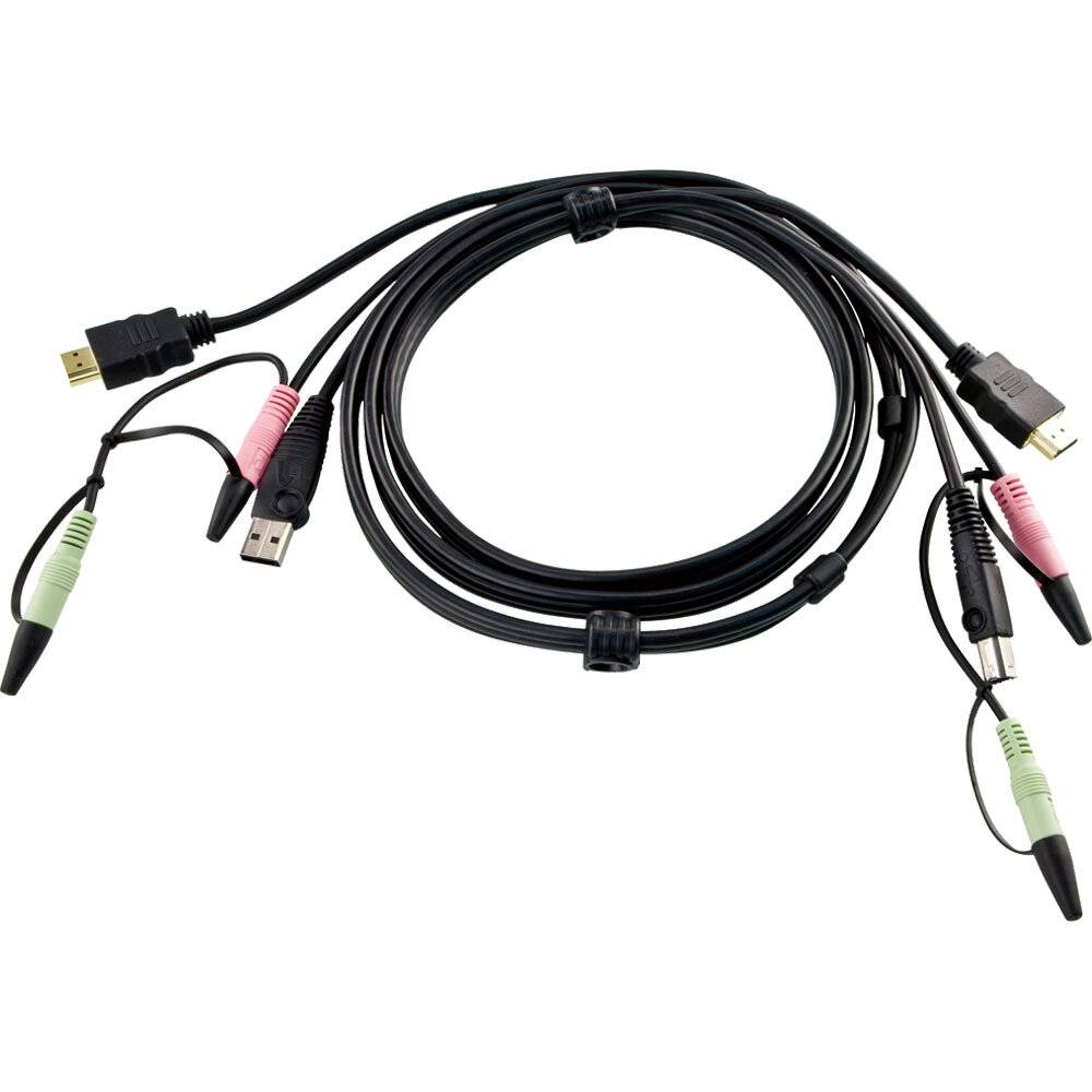ATEN 2L-7D02UH KVM Kabelsatz, HDMI, USB, Audio, Länge 1,8m-0