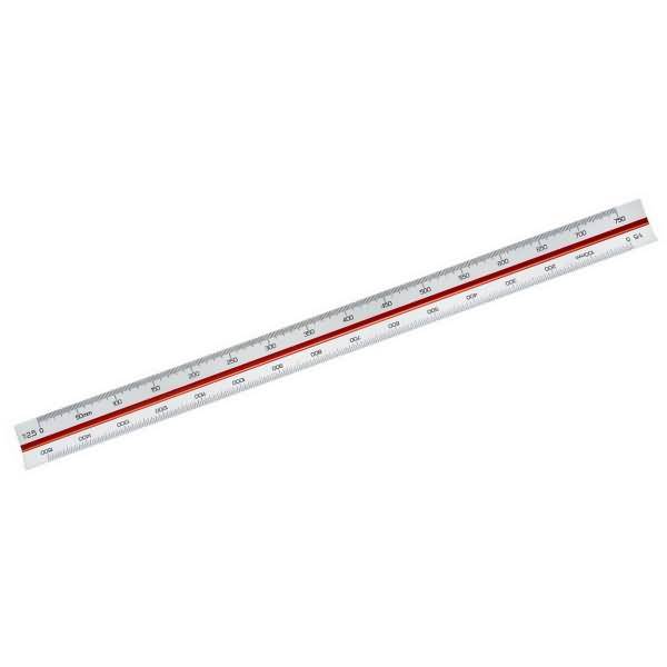 Dreikantmaßstab 313 30cm weiß-0