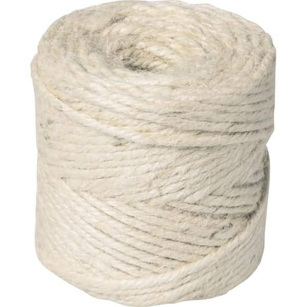 Jutegarn 3,5mm 200 g elfenbein