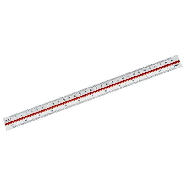 Dreikantmaßstab 312 30cm weiß