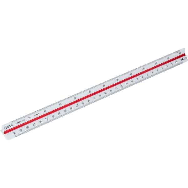 Dreikantmaßstab 312 30cm weiß-1