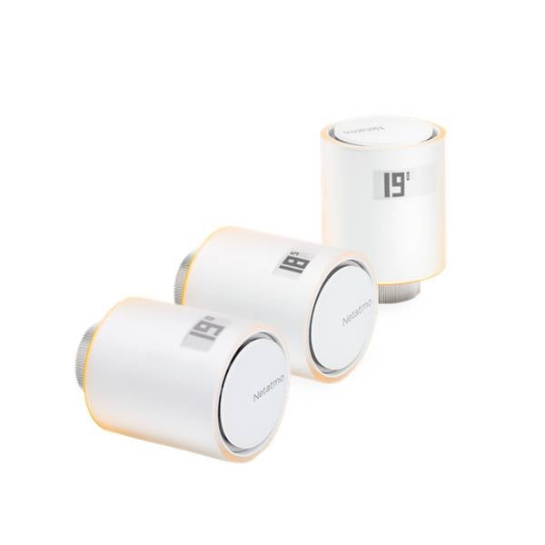 Netatmo Smartes Heizkörperthermostat 3er Pack Bundle (Relais vorausgesetzt)