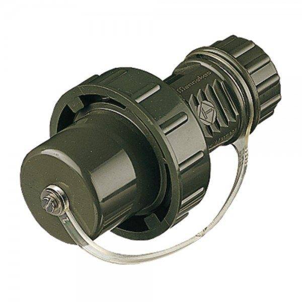 Mennekes Schuko Stecker, IP68, bronzegrün