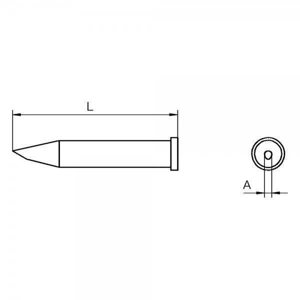 Weller XT AA 60° Lötspitze abgeschrägt 1,6 mm-0