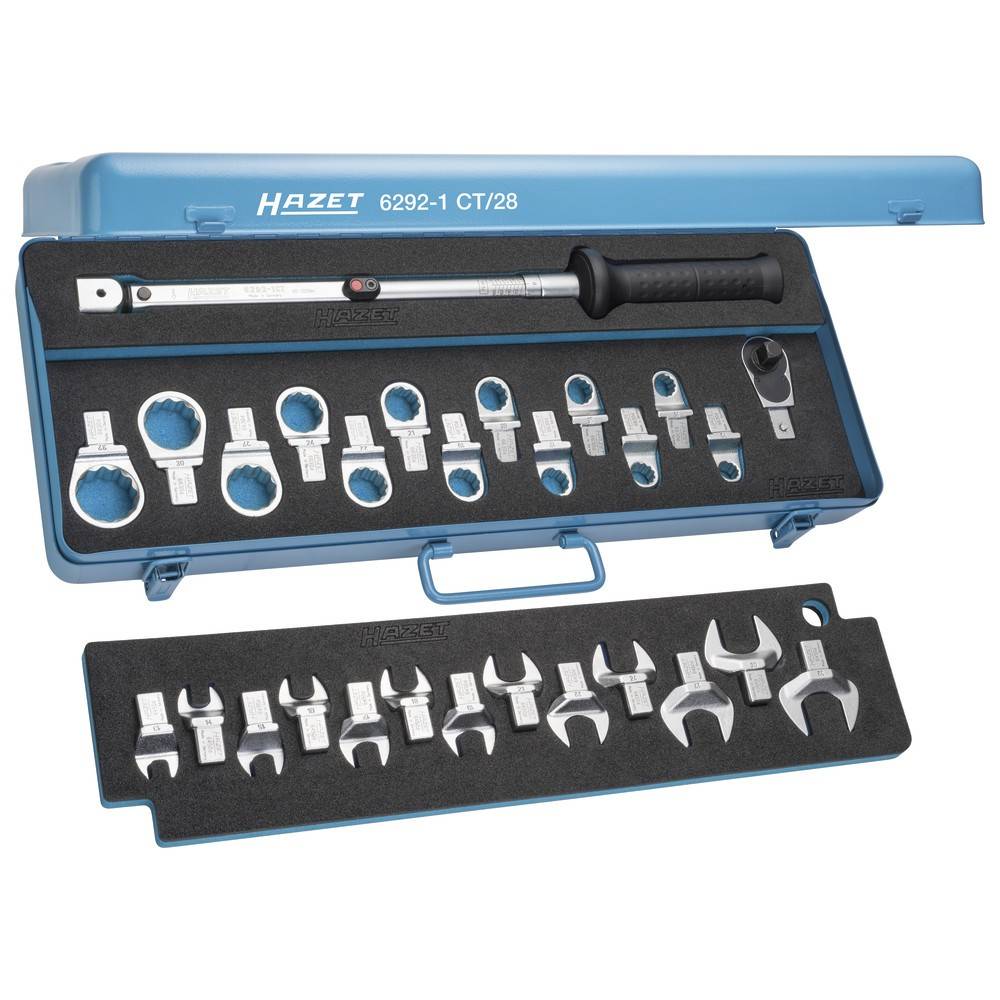 Hazet 6292-1CT/28 6292-1CT/28 Drehmomentschlüssel-Set mit Einsteckwerkzeugen 1/2" (12.5 mm) 40 - 200 Nm-1