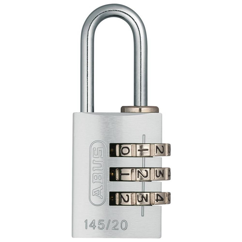 ABUS Kombinations-Zahlenschloss Serie 145, silber, Aluminium, Bügelhöhe 20mm-1