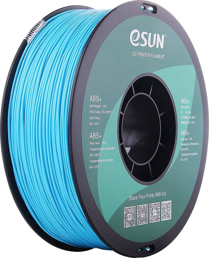 Esun Hellblau - 1 kg - vakuumverpackter Beutel - ABS+ Filament (3D)-2