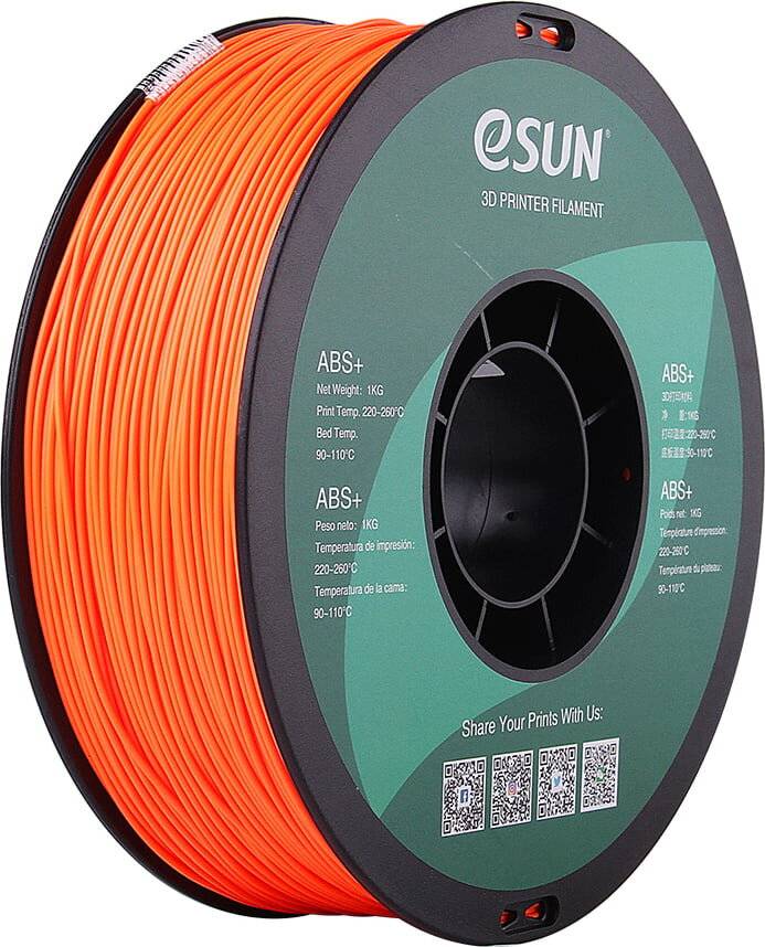 Esun Orange - 1 kg - vakuumversiegelter Beutel - ABS+ filament (3D) - Orange-0