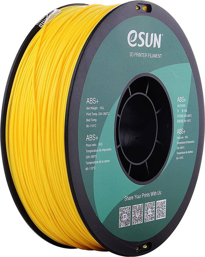 Esun Gelb - 1 kg - vakuumverpackter Beutel - ABS+ Filament (3D)-0