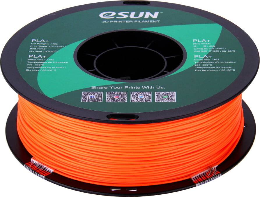 Esun Orange - 1 kg - PLA+ Filament (3D)-0