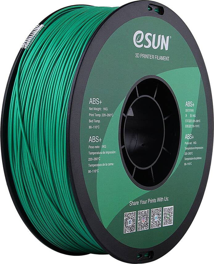 Esun Grün - 1 kg - vakuumverpackter Beutel - ABS+ Filament (3D)-0