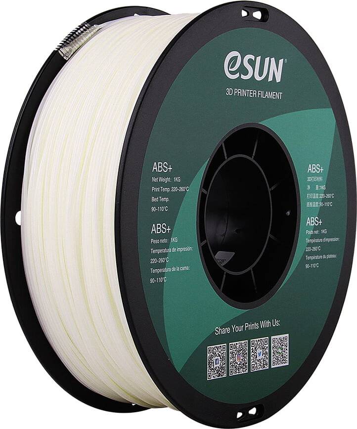 Esun Natural - 1 kg - vakuumverpackter Beutel - ABS+ Filament (3D)-2