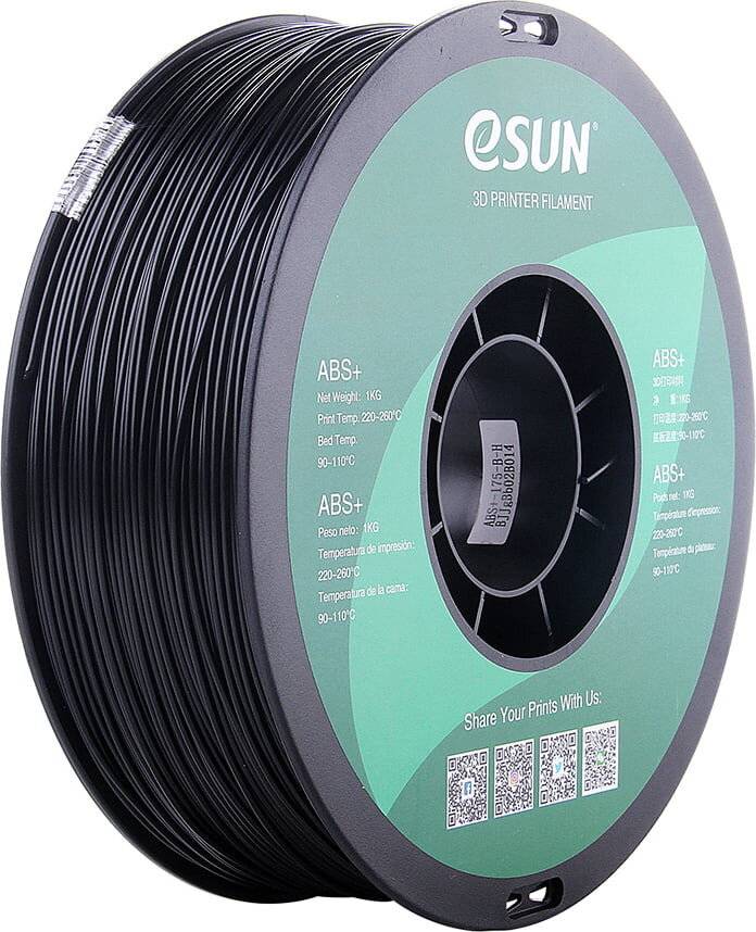 eSUN ABS+ Black - 1,75 mm / 1000 g-0
