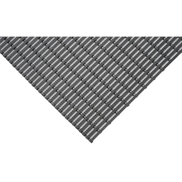 Arbeitsplatzmatte, Bodenschutzmatte, Industriematte, schwarz/gelb, Breite 1200 mm (Bestellung 1 mtr = 1 Stück)