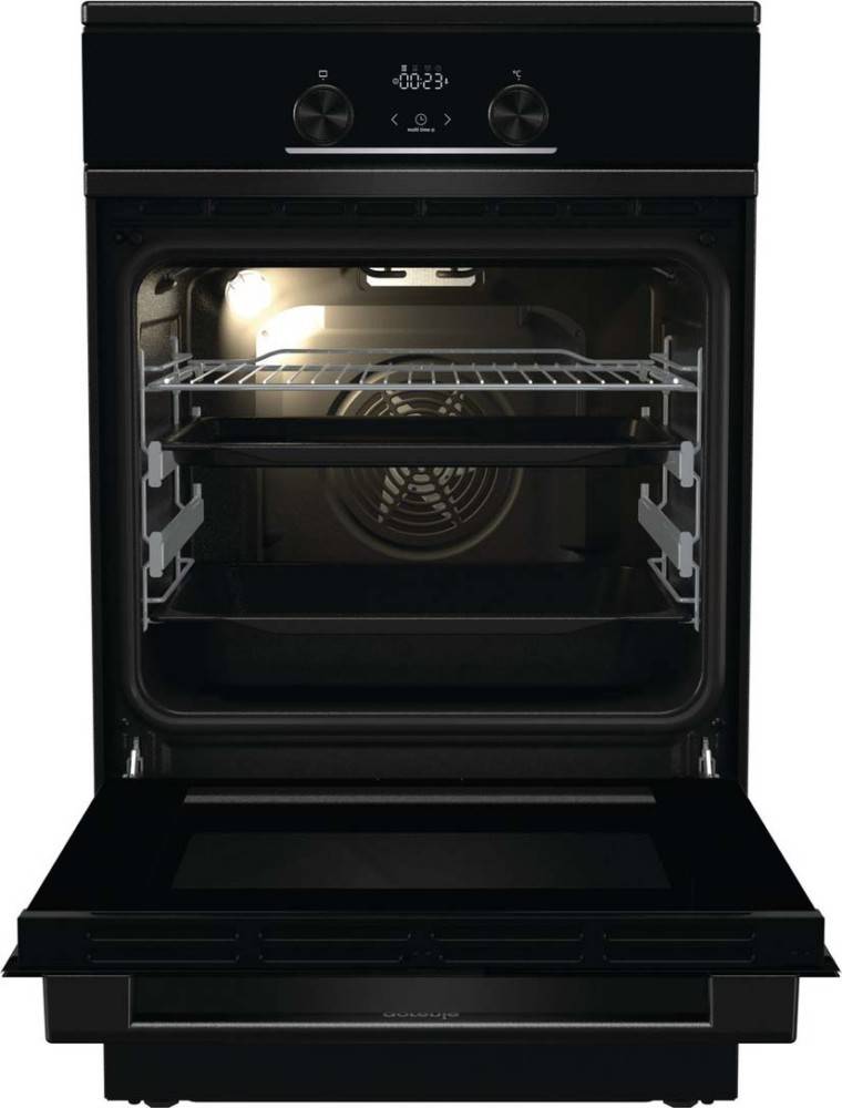 Gorenje GEIT5C60BPG Elektroherd, Freistehender Herd, Schwarz, Berührung, Schwarz, Front / Top front, Metall, Glas-4