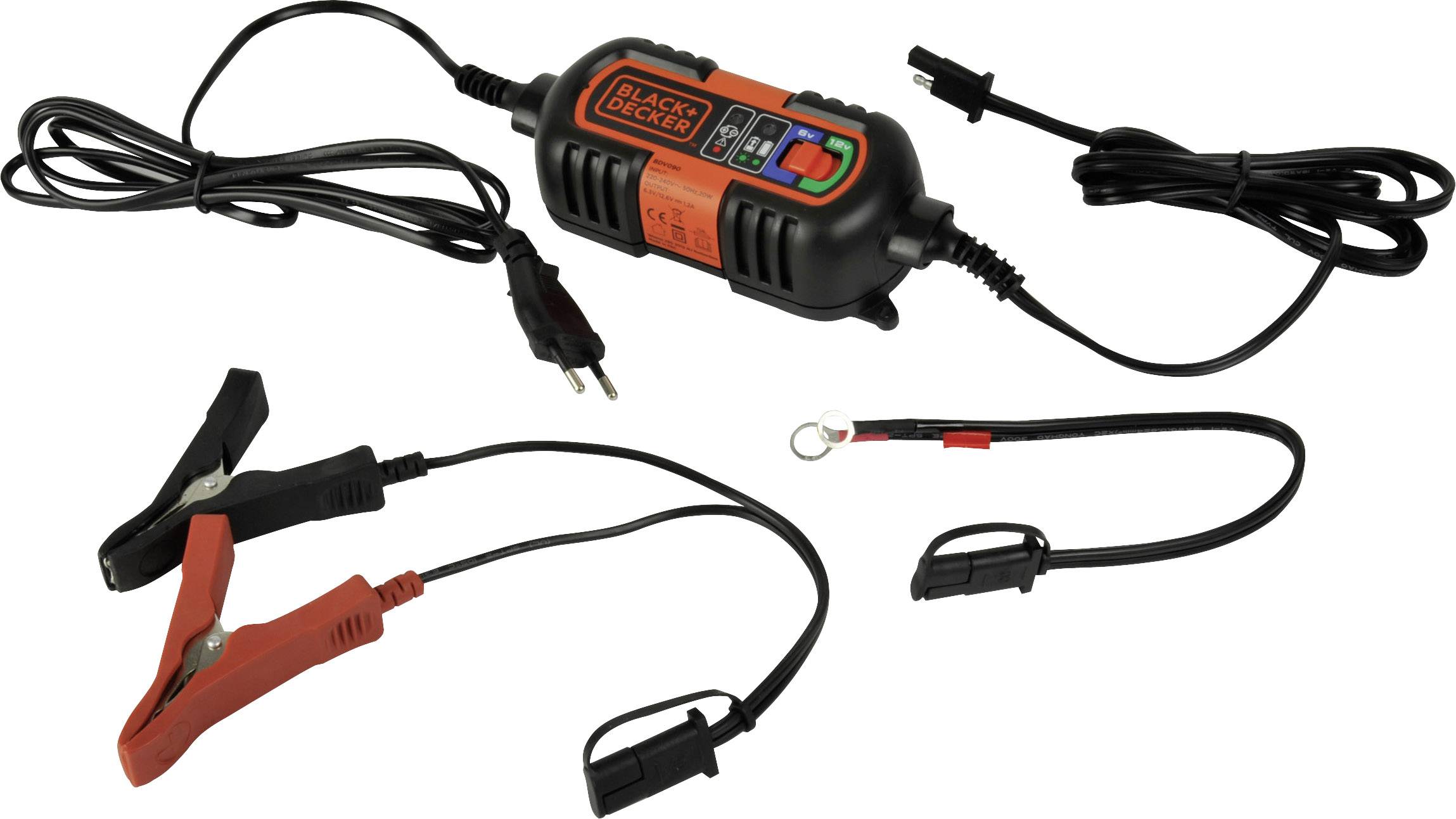 Black & Decker Erhaltungslader 6/12 70111 Automatikladegerät 6 V, 12 V 1.2 A-1