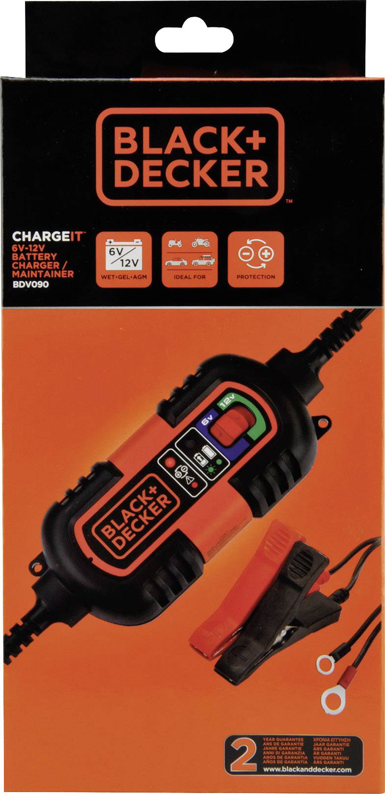 Black & Decker Erhaltungslader 6/12 70111 Automatikladegerät 6 V, 12 V 1.2 A-2