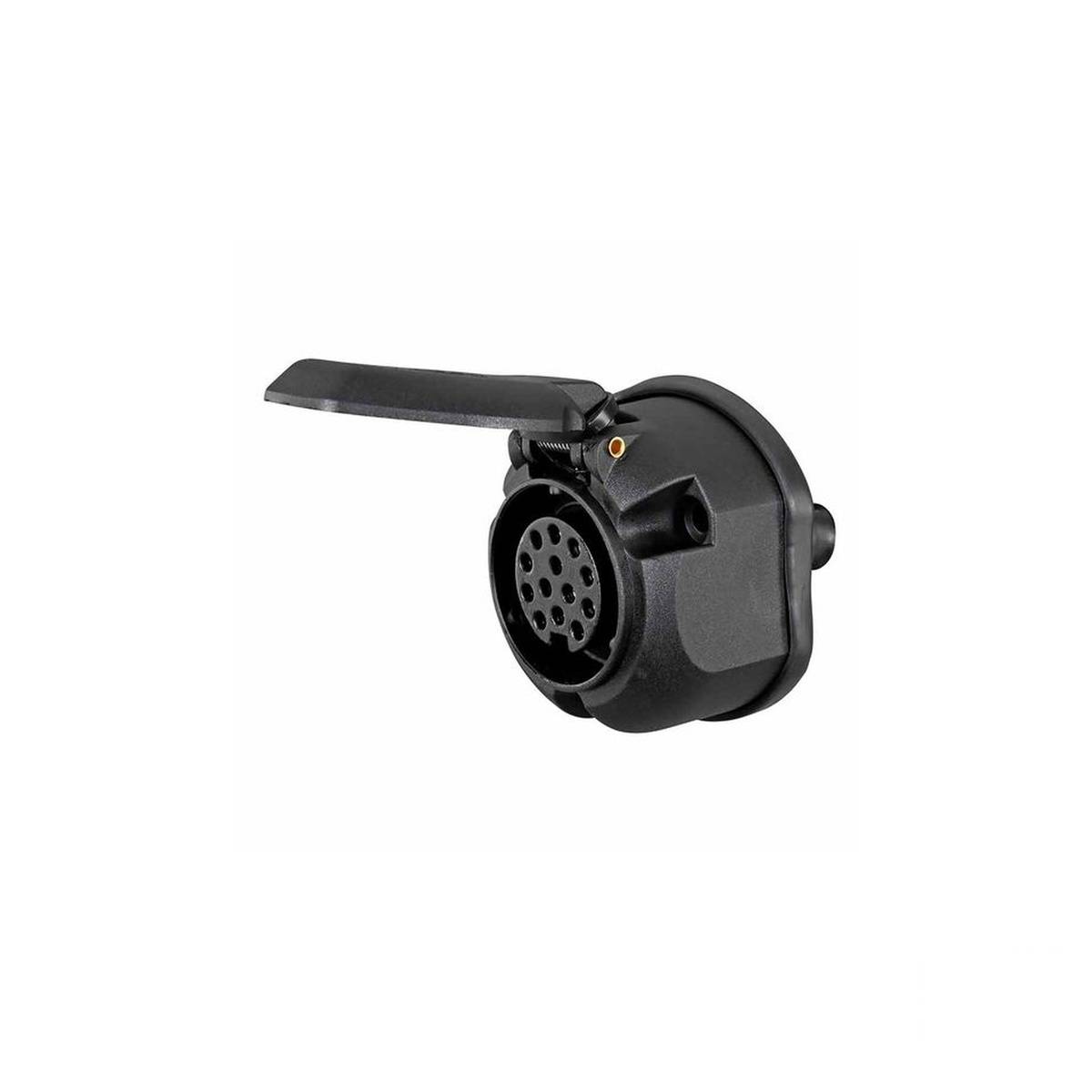 HELLA 8JB 005 949-011 Steckdose - 13-polig - mit Nebelschlussleuchtenabschaltung - Stecker: Schraubk-0