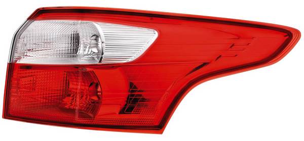 Rückleuchte rechts 12 V W5W Glühlampen-Technologie HELLA für u.a. FORD FOCUS