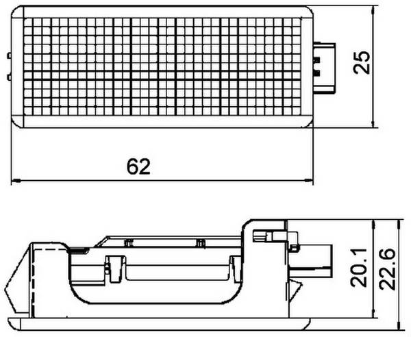 HELLA 2XT 010 622-101 Einstiegleuchte - 12V