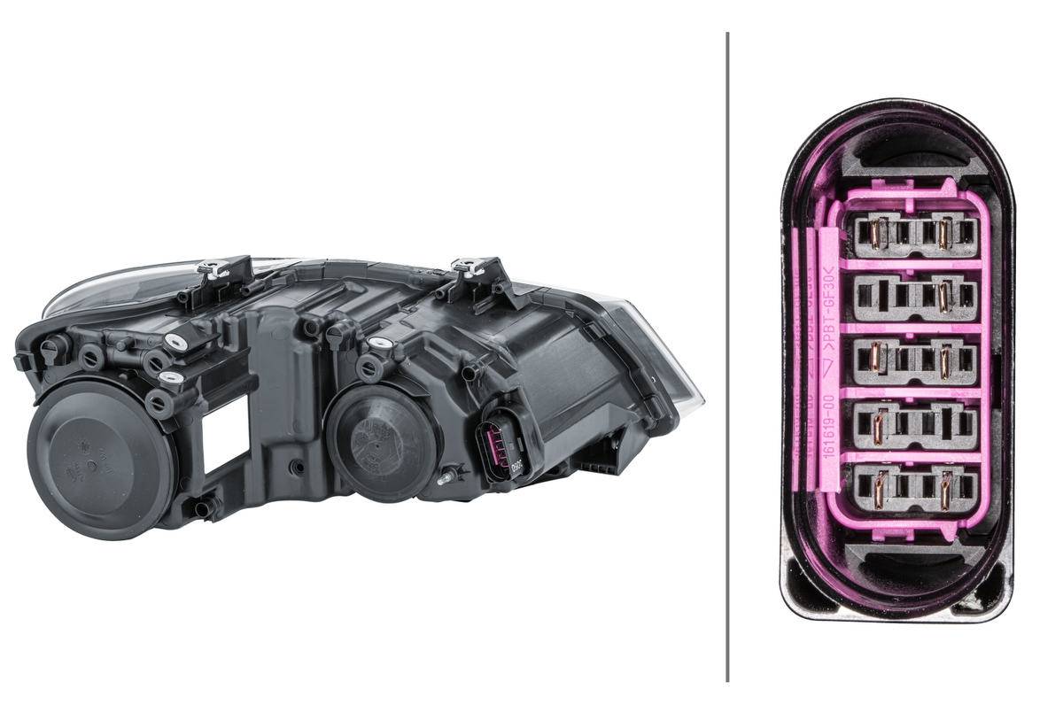 Hauptscheinwerfer links 12 V W5W Halogen HELLA für u.a. VW POLO-1