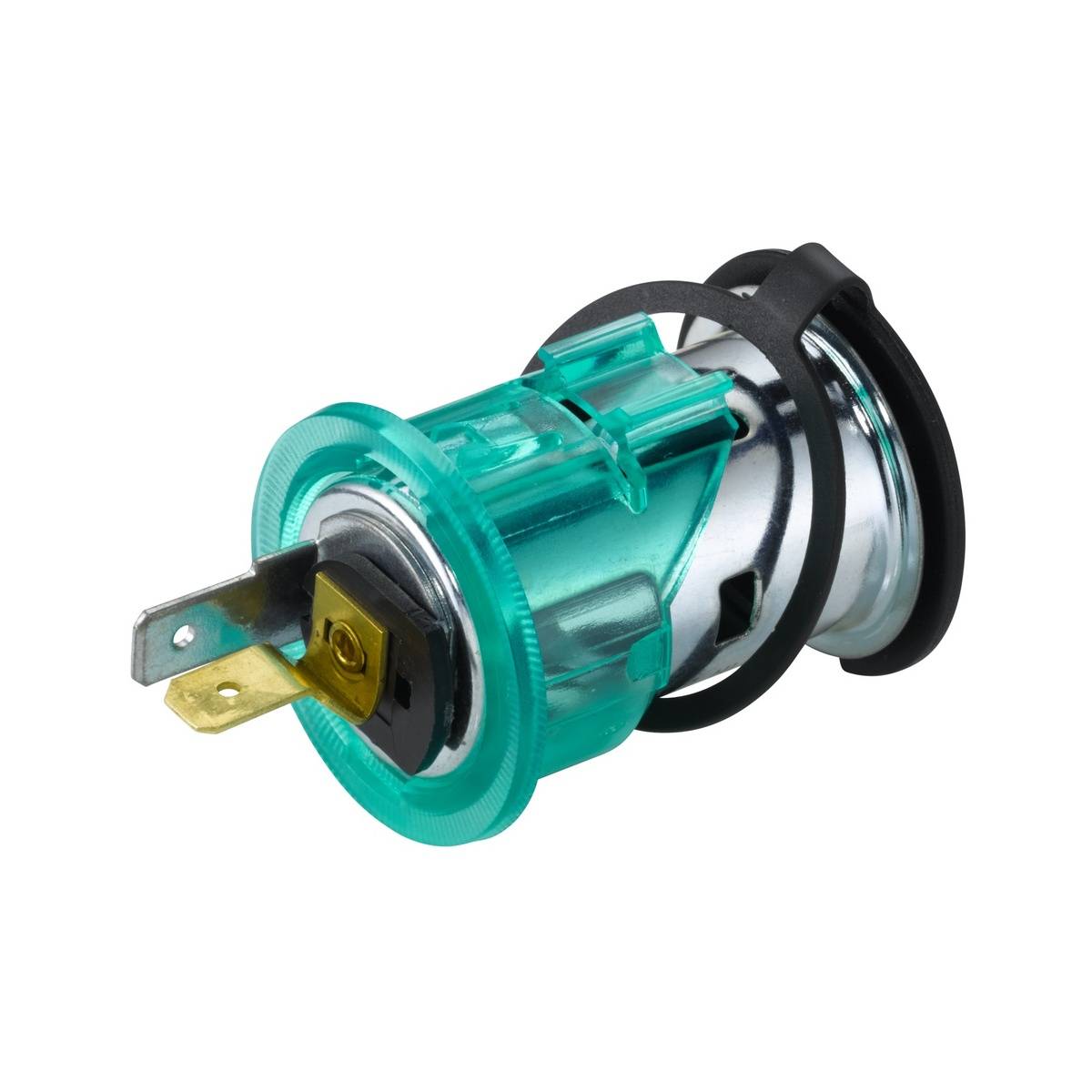 HELLA 8JB 008 023-001 Steckdose - 24V - Einbau - Stecker: Flachstecker - grün-3