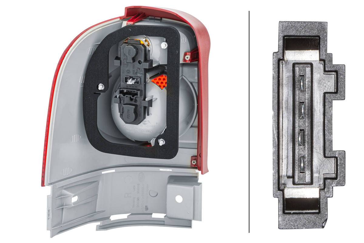 Rückleuchte rechts 12 V P21W Glühlampen-Technologie HELLA für VW SHARAN-1