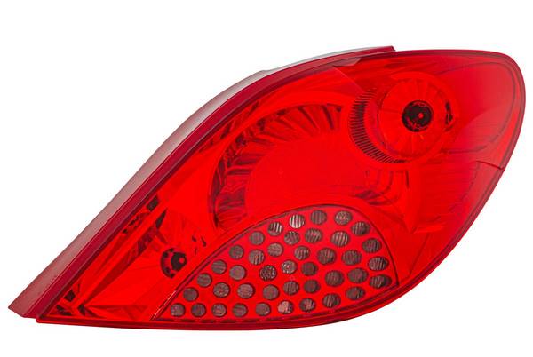 Rückleuchte rechts 12 V W5W Glühlampen-Technologie HELLA für PEUGEOT 207/207+