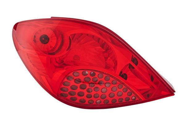 Rückleuchte links 12 V W5W Glühlampen-Technologie HELLA für PEUGEOT 207/207+