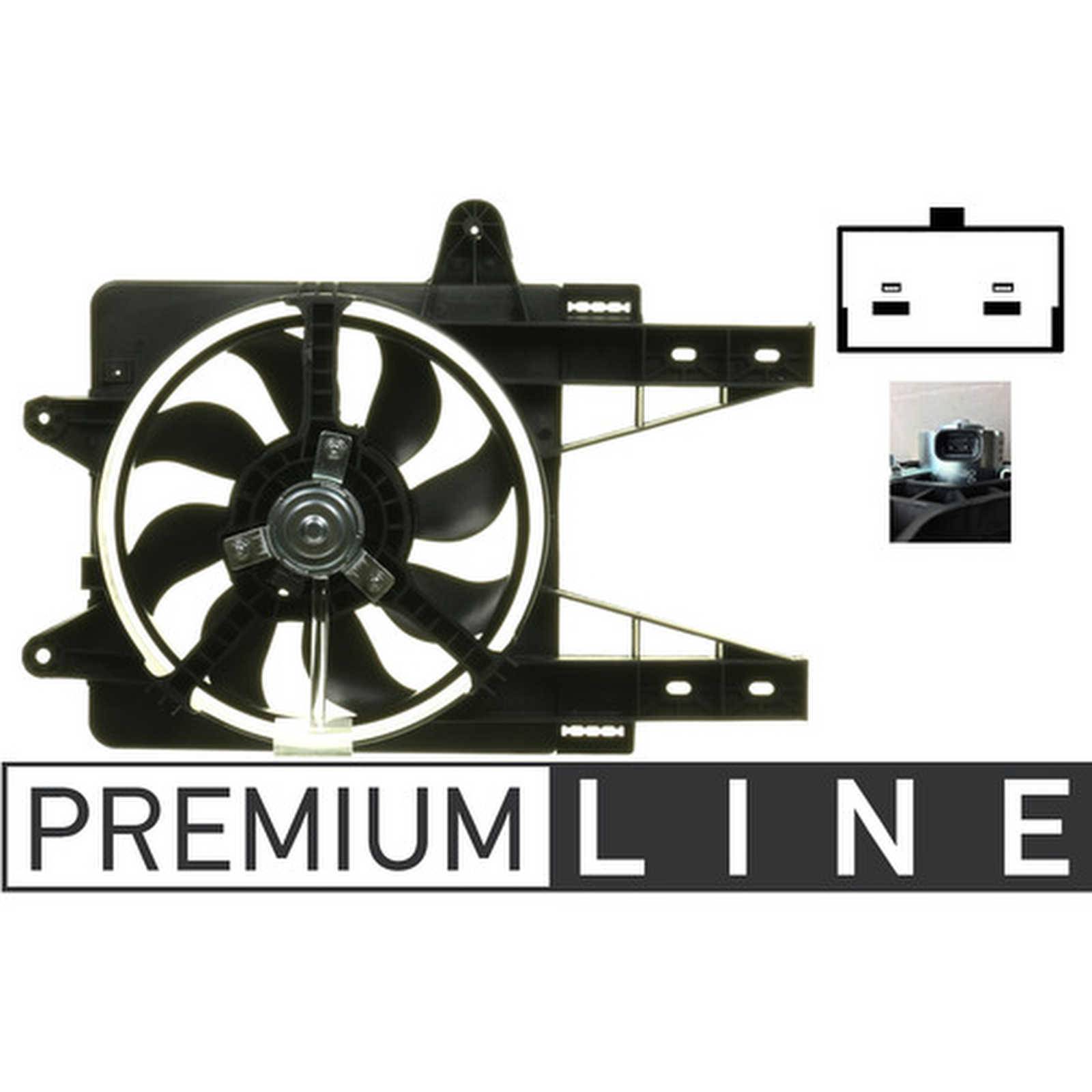 Lüfter Motorkühlung 12 V 100 W Ø 300 mm elektrisch MAHLE für u.a. FIAT PUNTO-0