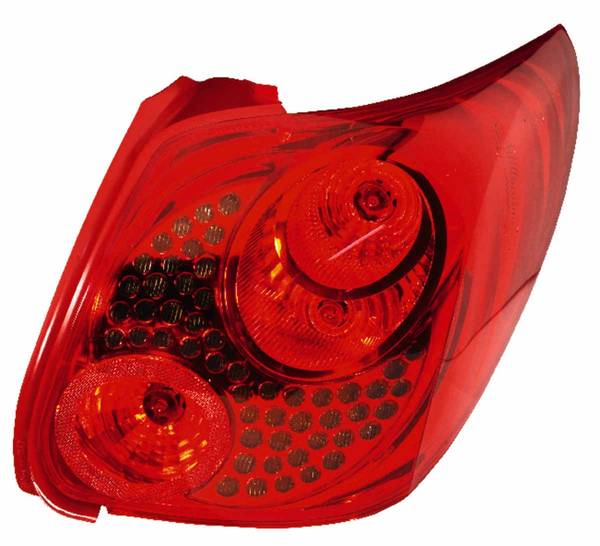 Rückleuchte rechts 12 V W5W Glühlampen-Technologie HELLA für u.a. PEUGEOT 207