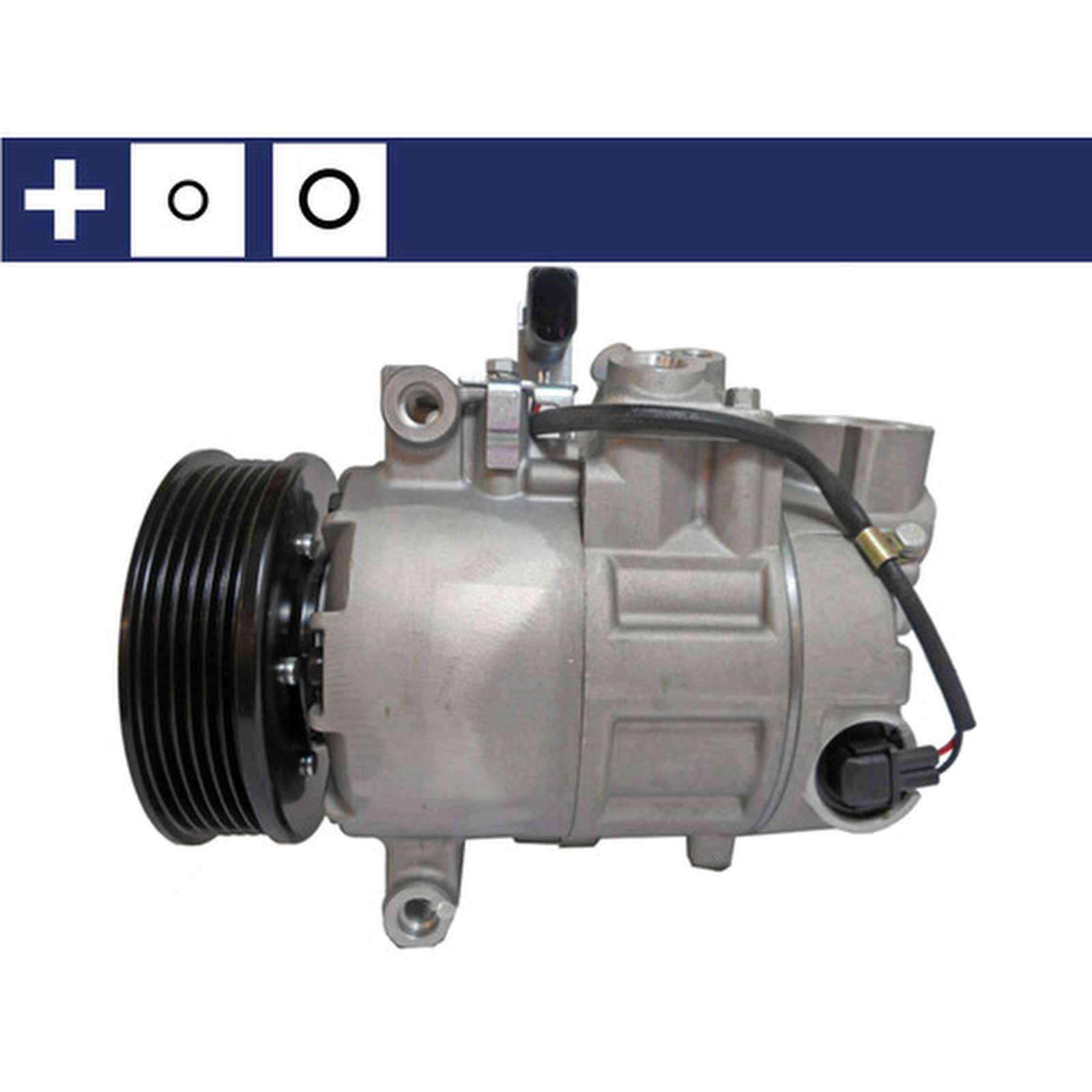 Klimakompressor 12 V Ø 100 mm MAHLE passend für u.a. AUDI A4-0