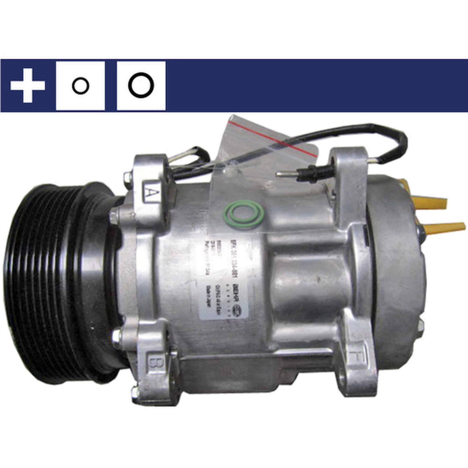 Klimakompressor 12 V Ø 120 mm MAHLE passend für u.a. RENAULT TRUCKS-0