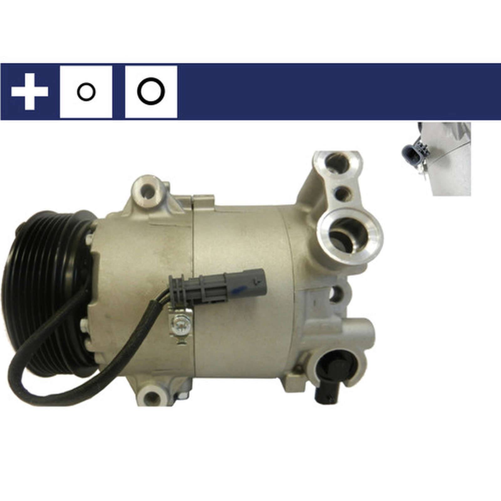 Klimakompressor 12 V Ø 110 mm MAHLE passend für u.a. OPEL ASTRA-0