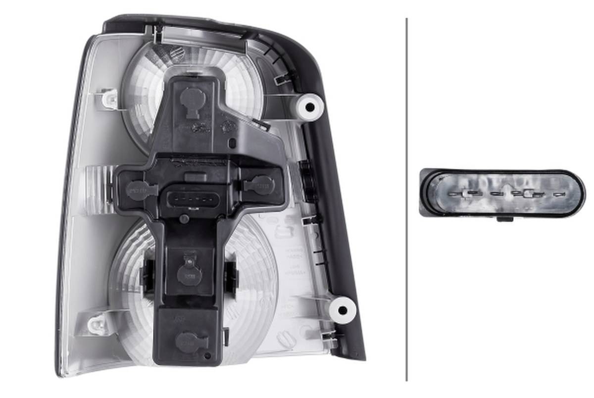 Rückleuchte rechts 12 V R5W Glühlampen-Technologie HELLA für VW TOURAN-2