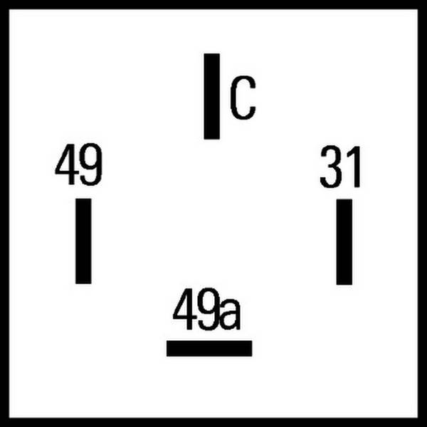 HELLA 4DM 009 492-001 Blinkgeber - 24V - 4-polig - Anbau - elektronisch - LED - mit Halter