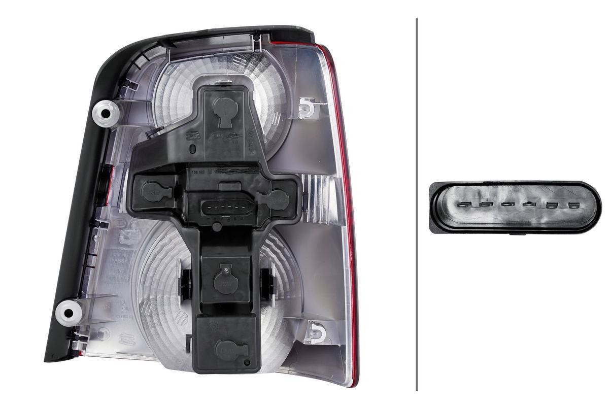 Rückleuchte links 12 V R5W Glühlampen-Technologie HELLA für VW TOURAN-1