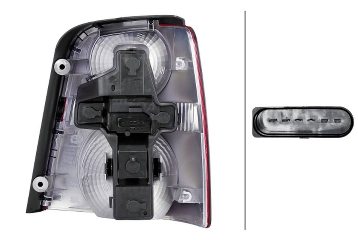 Rückleuchte links 12 V R5W Glühlampen-Technologie HELLA für VW TOURAN-3