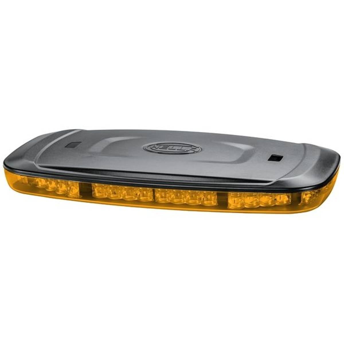 HELLA 2RL 014 565-221 LED-Warnleuchte - Mini Lightbar - 12/24V - Magnetbefestigung - glasklar - gelb-0