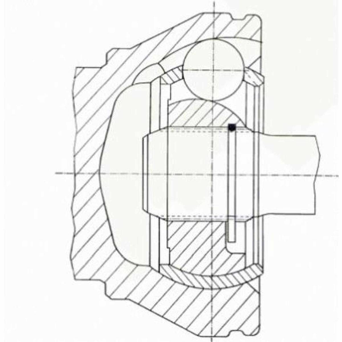 Gelenksatz Antriebswelle NBR Ø81mm Gleichlaufgelenk +Fett SPIDAN für u.a. FORD-1