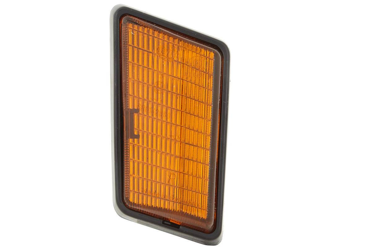 Zusatzblinkleuchte seitlich 24 V P21W Glühlampe gelb (amber) HELLA für MERCEDES-1