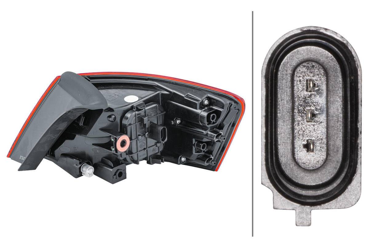 HELLA 2SD 012 833-031 Heckleuchte - äusserer Teil - links - für u.a. Audi A3 (8V1, 8Vk)-2