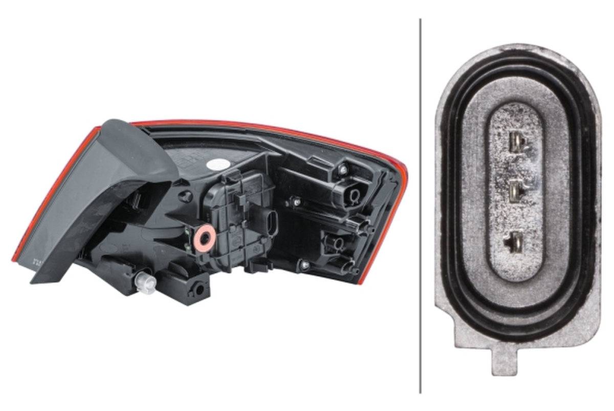 HELLA 2SD 012 833-031 Heckleuchte - äusserer Teil - links - für u.a. Audi A3 (8V1, 8Vk)-4