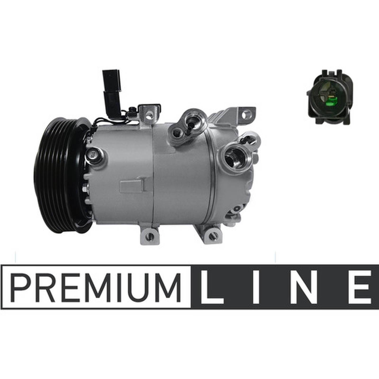 Klimakompressor 12 V Ø 124 mm MAHLE passend für u.a. KIA SOUL-0
