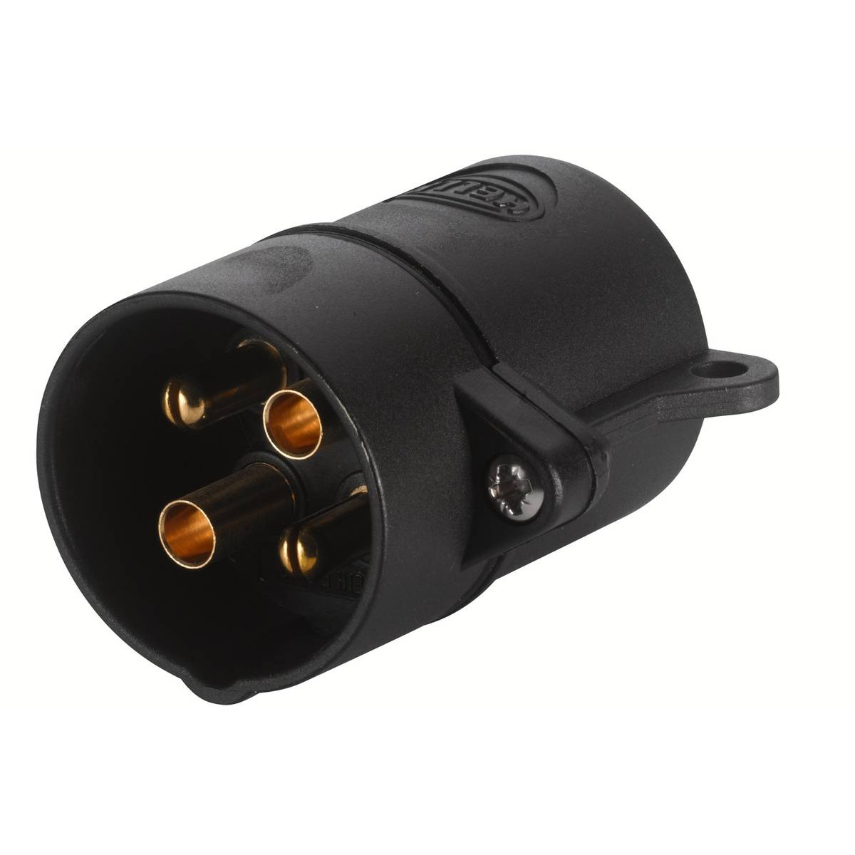 HELLA 8JA 001 920-011 Stecker - 24V - 4-polig - Stecker: Schraubkontakt - schwarz-0