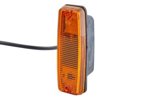 Zusatzblinkleuchte seitlicher Einbau 24 V P21W gelb amber HELLA für u.a. MB NG